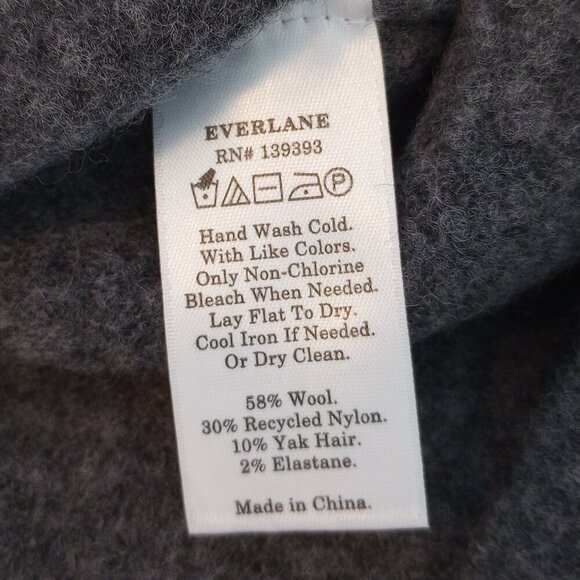 Everlane Grey Cozy Stretch Wool Blend Crop Tank Top - Picture 6 of 6